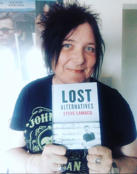 Jaime with Steve Lamacq's 'Lost Alternatives' compilation